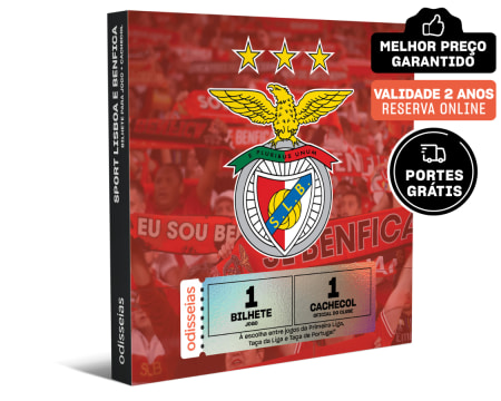 Sport Lisboa e Benfica | 1 Bilhete para Jogo no Estádio da Luz + 1 Cachecol