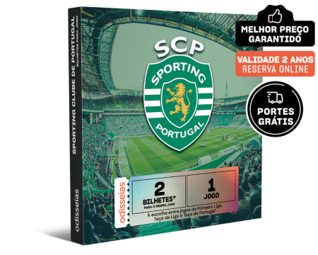 SCP - 2 Bilhetes para Jogo do Sporting no Estádio de Alvalade