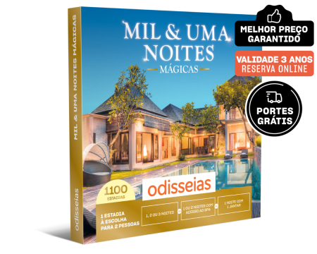 Mil & Uma Noites Mágicas - 1, 2 ou 3 Noites e Jantar ou Acesso ao Spa | 1100 Hotéis