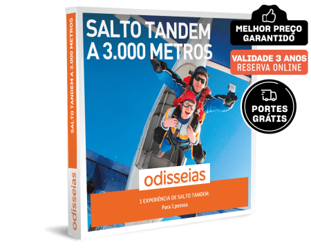 Salto Tandem a 3.000 Metros | 4 Locais à Escolha