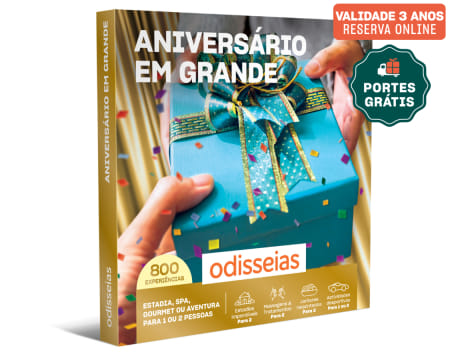 Aniversário em GRANDE | 800 Experiências à Escolha