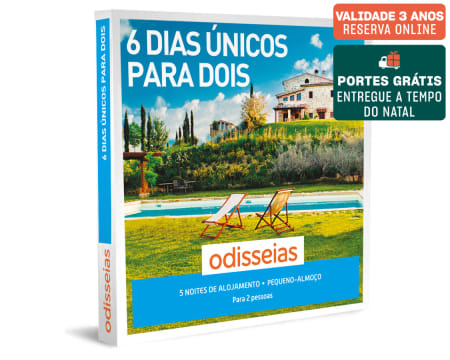 6 Dias Únicos para Dois | 100 Estadias à Escolha