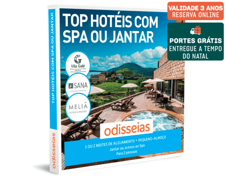 Top Hotéis com Spa ou Jantar | 140 Estadias à Escolha