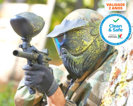 Paintball entre Amigos | Adrenalina e Diversão - 2 a 12 Pessoas | Penafiel