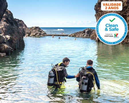 Baptismo de Mergulho nas Piscinas Naturais de Porto Moniz - Madeira | 1 ou 2 Pessoas
