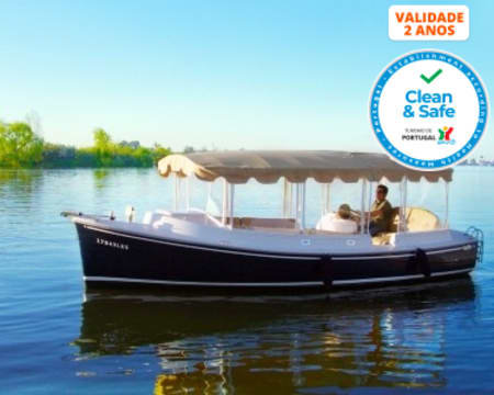 Passeio de Barco no Rio Tejo & Natureza! 2h30 | 2 Adultos e 2 Crianças