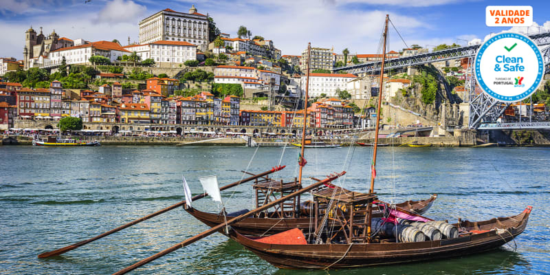 Cruzeiro das Pontes em Barco Rabelo | Passeio no Douro para 2 Pessoas - 50 Minutos