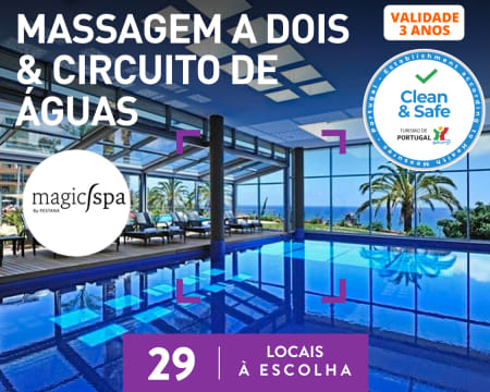 Massagem a Dois + Esfoliação & Circuito | Magic Spa by Pestana | 29 Locais