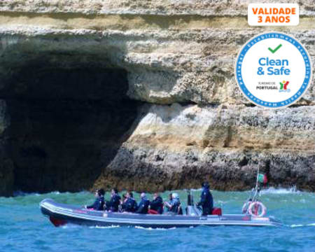 Passeio de Semi-Rígido Grutas & Golfinhos - Albufeira | Criança ou Adulto 2h30