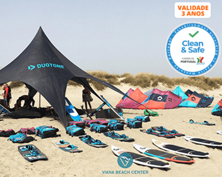 Aula de Surf & Bodyboard | 1 ou 2 pessoas | Viana Beach Center - Praia do Cabedelo