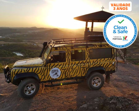 Safari ao Pôr-do-Sol com Jantar no Algarve - 4h30 | Até 6 Pessoas! Zebra Safari Tours - Albufeira