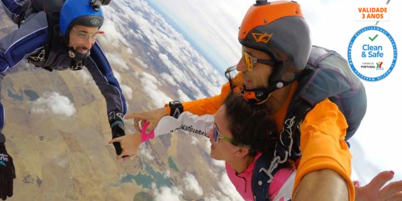 Salto Tandem | Skydive em Évora a 3000m de Altitude | Dê Aventura à sua Vida!
