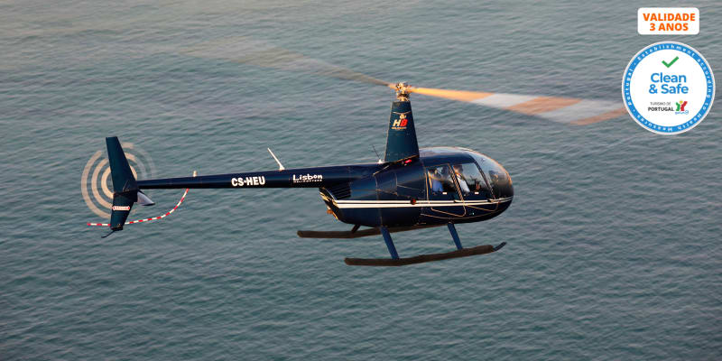 Fantástico Voo de Helicóptero Sobre o Tejo | 8 Minutos | Lisbon Sky