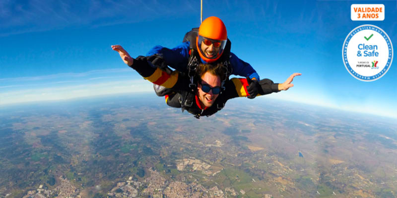 Salto Tandem | Skydive em Évora a 3000m de Altitude | Dê Aventura à sua Vida!