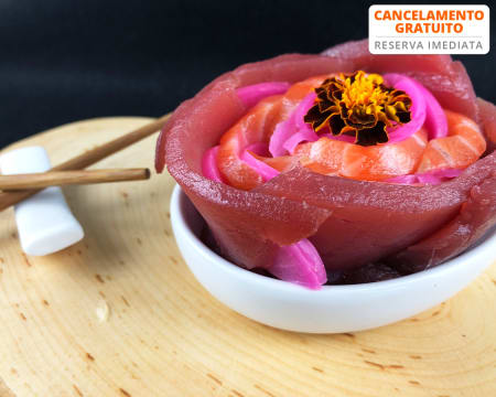 Combinado 40 Peças de Sushi c/ Garrafa Vinho Rosé + Entrada & Sobremesa | SushiClass - Seixal