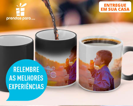 Caneca Mágica Personalizável | Entregue em Casa | Prendas Para...
