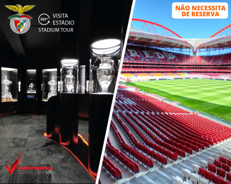 Pack SLB: Visita ao Museu e ao Estádio da Luz + Oferta de Cachecol