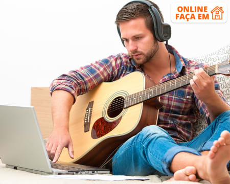 Aula Online Individual de Guitarra c/ Professor - 45 Min | Academia Musical Aula Online Individual de Guitarra c/ Professor - 45 Min | Academia Musical