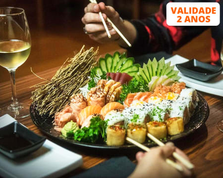 Combinado de 40 Peças de Sushi & Sashimi c/ Sangria para Dois | Mokuzai Lounge - Lisboa