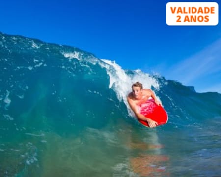 Pelas Ondas Fora! Aula de Bodyboard - 1 Hora | 1 ou 2 Pessoas | Vieira de Leiria