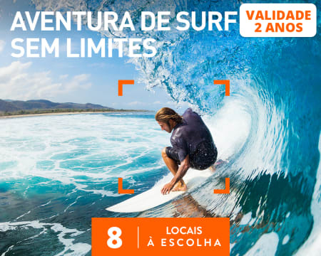 Aventura de Surf Sem Limites | 8 Locais à Escolha