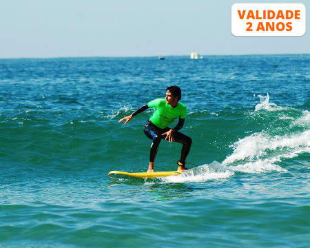 1, 5 ou 10 Aulas de Surf para 1 ou 2 Pessoas - Flower Power Surf School | Porto