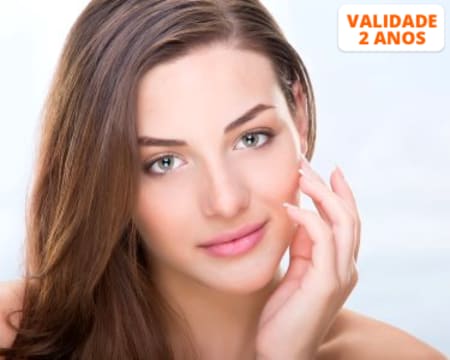 Pura Perfeição! Limpeza Facial Profunda c/ Opção Máscara De Ouro 24k e Radiofrequência