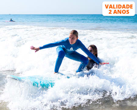 Aula de Surf em Grupo | 1h30 | Praias da Caparica ou Carcavelos | 1 ou 2 Pessoas
