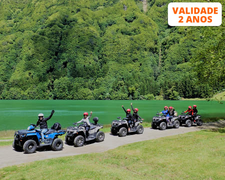 Adrenalina ao Rubro! Passeio de Moto4 à Volta do Vulcão das Sete Cidades | São Miguel