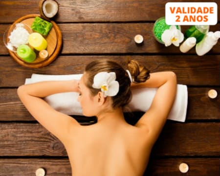 Massagem à Escolha: Cristais, Cromoterapia ou Chakras | 1 Hora | 2 Locais