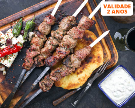 Espetadas de Carne, Peixe ou Vegetarianas & Sangria para 2 | Ambrosius - Barreiro