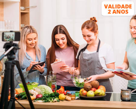 Workshop de Alimentação Saudável & Comida Vegetariana com Jantar - 3 Horas | 1 ou 2 Pessoas | Almada