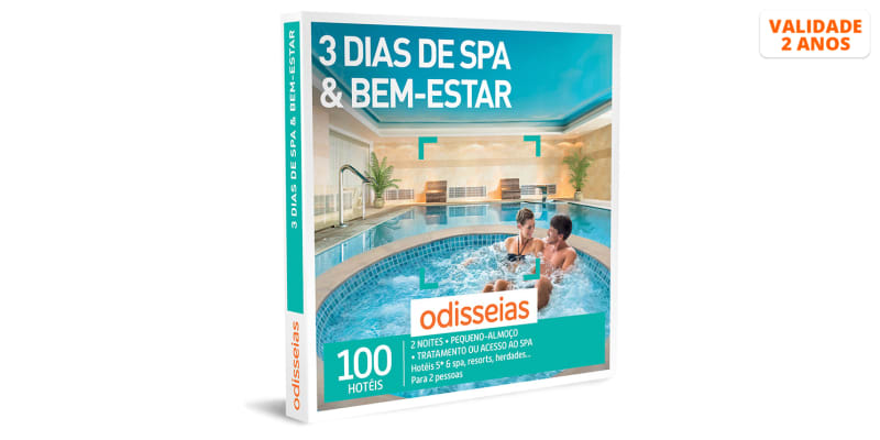 3 Dias de SPA & Bem-Estar | 100 Hotéis