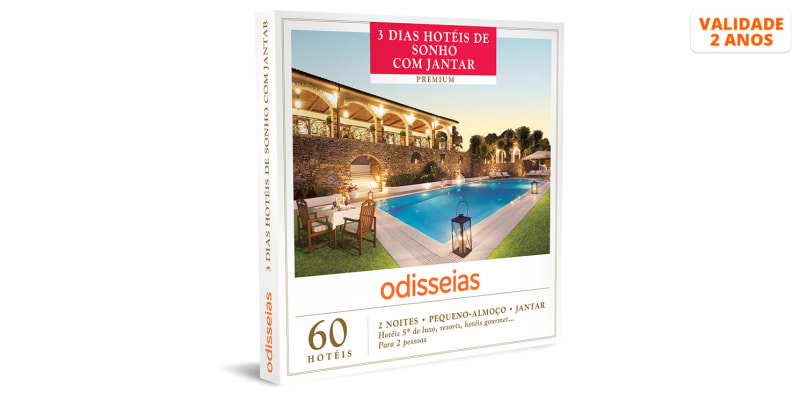 3 Dias Hotéis de Sonho com Jantar | 60 Hotéis