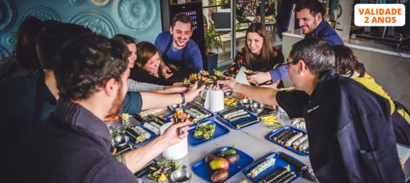 Workshop Sushi Premium Experience - Tudo Incluído | Confecção e Degustação - 4 Locais