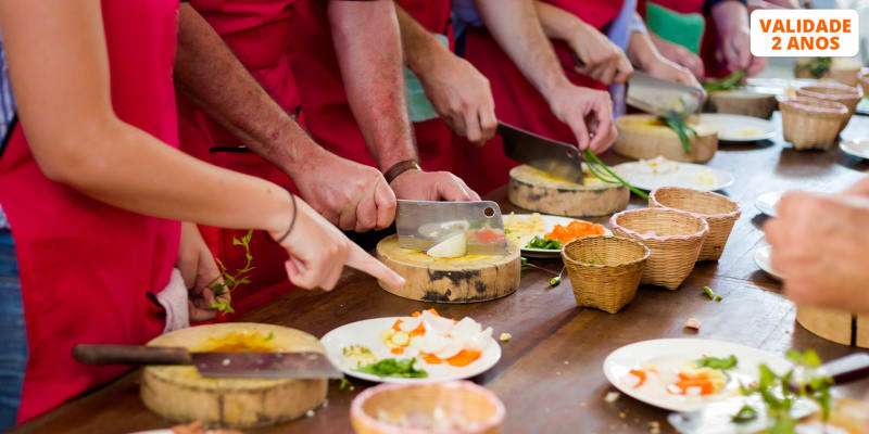 Workshop de Cozinha à Escolha c/ Chefs + Degustação - Até 4h | POP UP Lisboa ou Porto