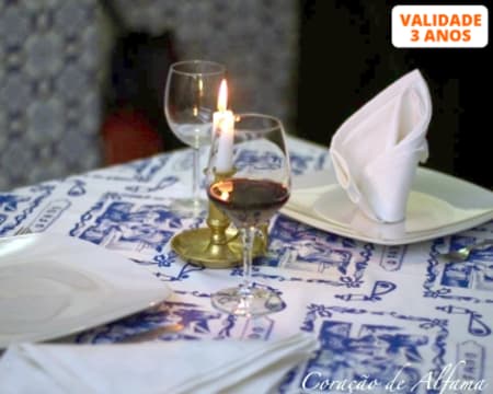 Jantar & Fado ao Vivo para Dois | Coração de Alfama