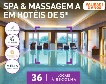 Spa & Massagem a Dois em Hotéis de 5* | 36 Locais à Escolha