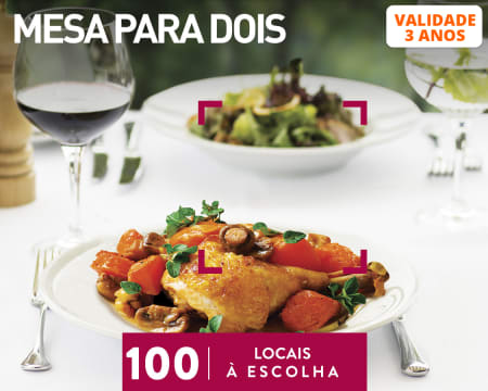 Mesa para Dois | 100 Locais à Escolha