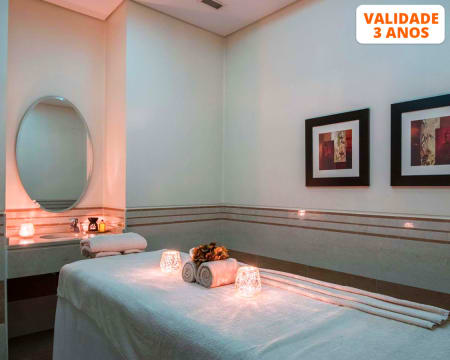 Massagem + Circuito + Ritual de Chá | 1h30 | 2 Spa Satsanga Vila Galé