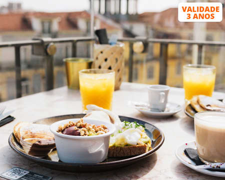 Brunch a Dois nos Terraços do Carmo c/ Vista Sobre Lisboa | TOPO Chiado
