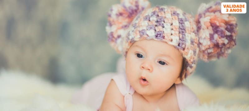 Sessão Fotográfica para Recém-Nascidos | Até 70 Fotografias | 1 Hora