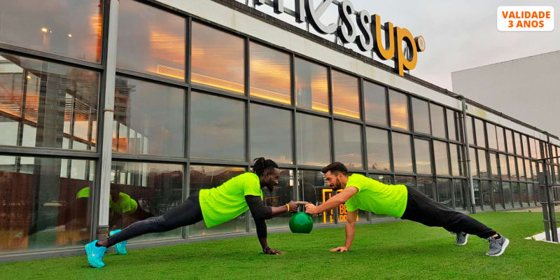 Fitness UP -  Livre Trânsito 1 Mês Ginásio & Aulas c/ Opção Massagens | 19 Clubes à Escolha