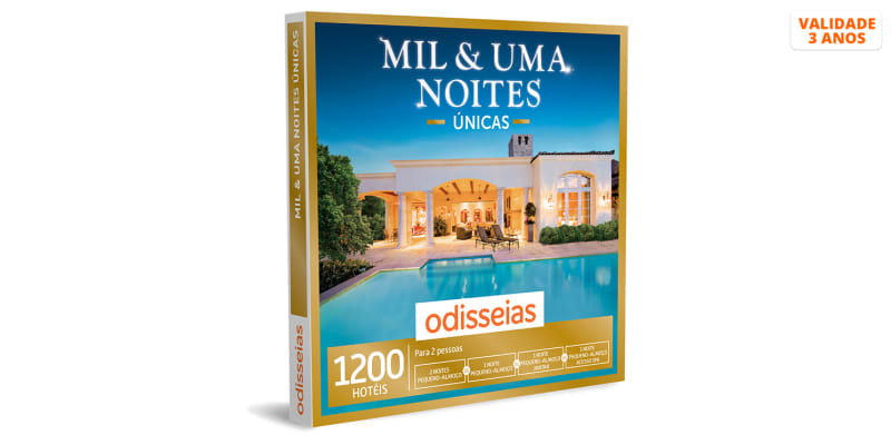 Mil & Uma Noites Únicas - 1 Noite com Jantar ou 2 Noites | 1200 Hotéis Mil & Uma Noites Únicas - 1 Noite com Jantar ou 2 Noites | 1200 Hotéis