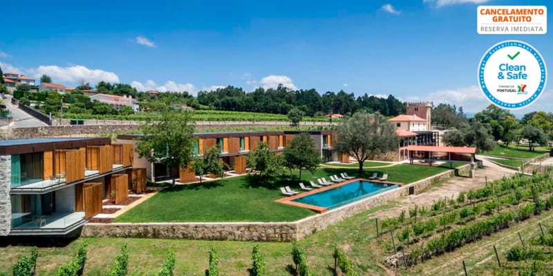 Torre de Gomariz Wine & Spa Hotel 5* - Braga | Estadia & Spa c/ Opção Meia-Pensão e Massagem