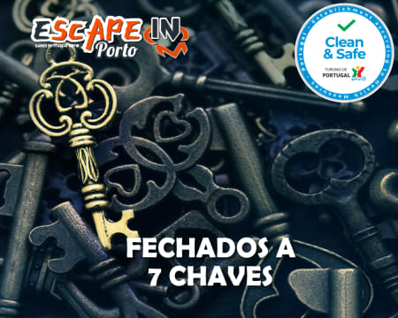 Escape Game Outdoor «Fechados a 7 Chaves» - Até 5 Jogadores | Escape in City Escape Game Outdoor «Fechados a 7 Chaves» - Até 5 Jogadores | Escape in City
