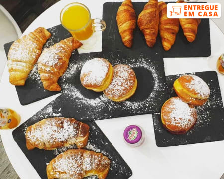 Entrega Grátis em Casa - Sintra | Pequeno-Almoço Guloso para 4 Pessoas! Croissant & Companhia