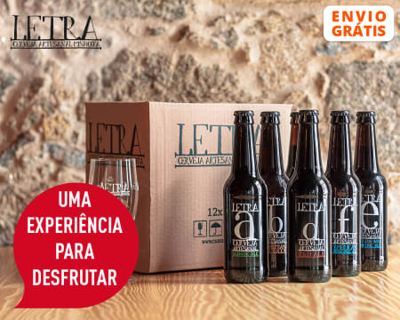 Cerveja Artesanal Letra - 6 Cervejas c/ Sabores Diferentes + Copo | Entrega Grátis em Casa