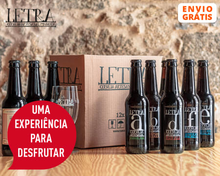Cerveja Letra - 6 Cervejas c/ Sabores Diferentes + 3 Cervejas Especiais + Copo | Entrega Grátis