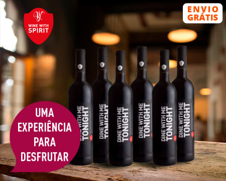 6 Garrafas de Vinho Dine With Me Tonight Tinto | Entrega Grátis! Wine With Spirit
